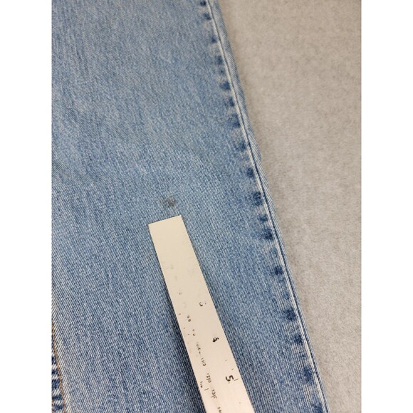 Vintage Levis 512 Jeans Mens 33x34 Slim Straight Blue High Distressed Y2K USA - Picture 6 of 15